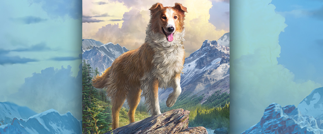 Image of a dog in nature