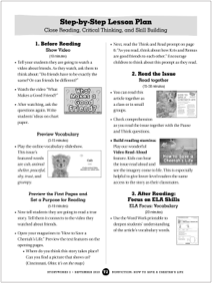 Second page of a Storyworks 2 teaching guide